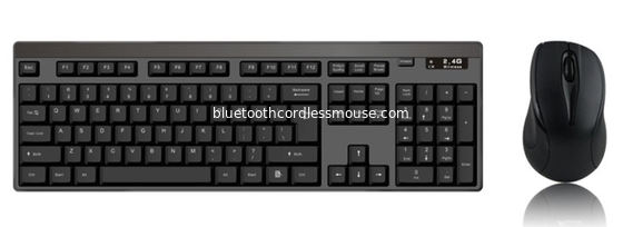 2,4 Escritorio de equipo de tecnología G Wireless inalámbrico Teclado Mouse combinado con ningún retraso